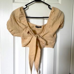 Tie-front Crop top